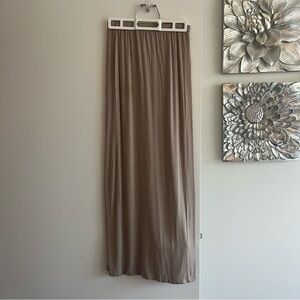 LOVE IN (MENDOCINO) Tan Maxi Skirt